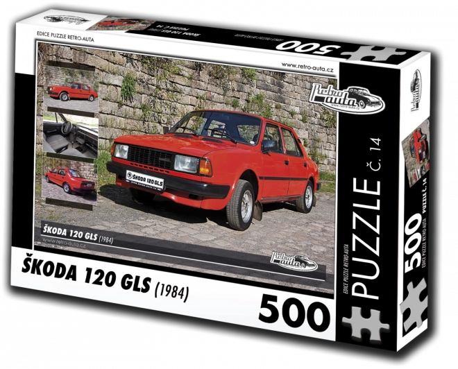 Retro auto puzzel Škoda 120 GLS (1984) 500 stukjes