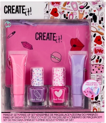 Make-upset met cosmetictasje voor meisjes