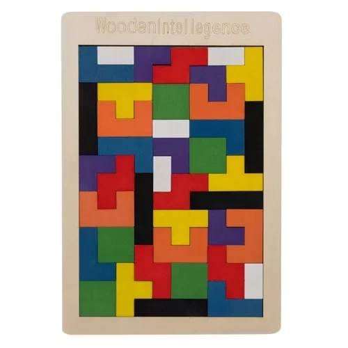 Houten puzzel/tetris Kruzzel 22667
