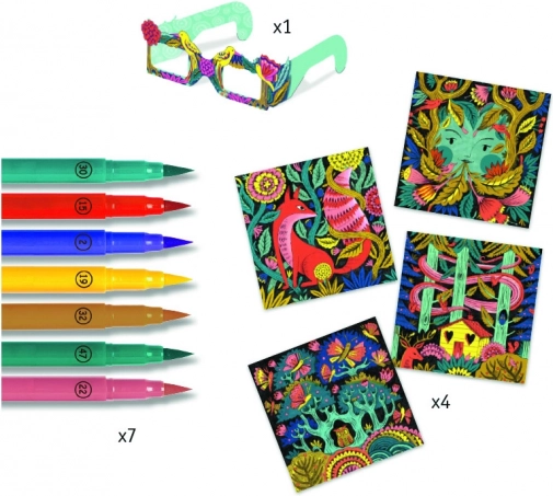 Fantasiebos met 3D-effect Djeco