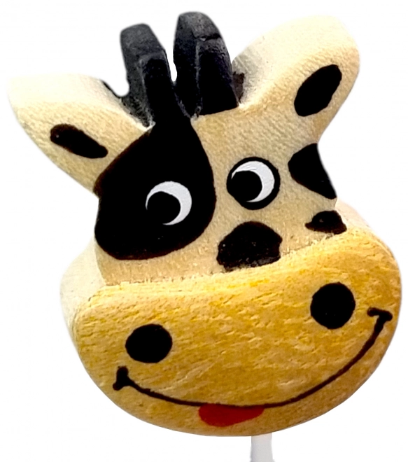 Houten potlood met koeienkop