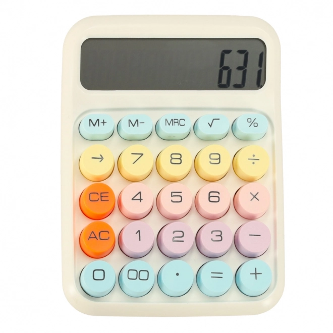Ronde knoppen kantoorcalculator