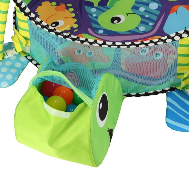 Educatieve speelkleed schildpad met omheining en ballen