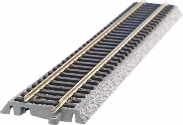 Complete ovaal met rails op ballastbed