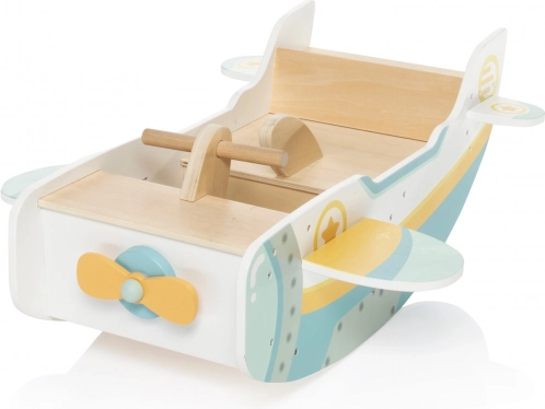 Houten Montessori schommel vliegtuig, Hout