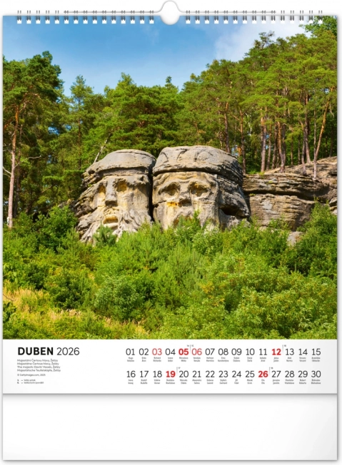 Wandkalender Tsjechische Republiek 2026