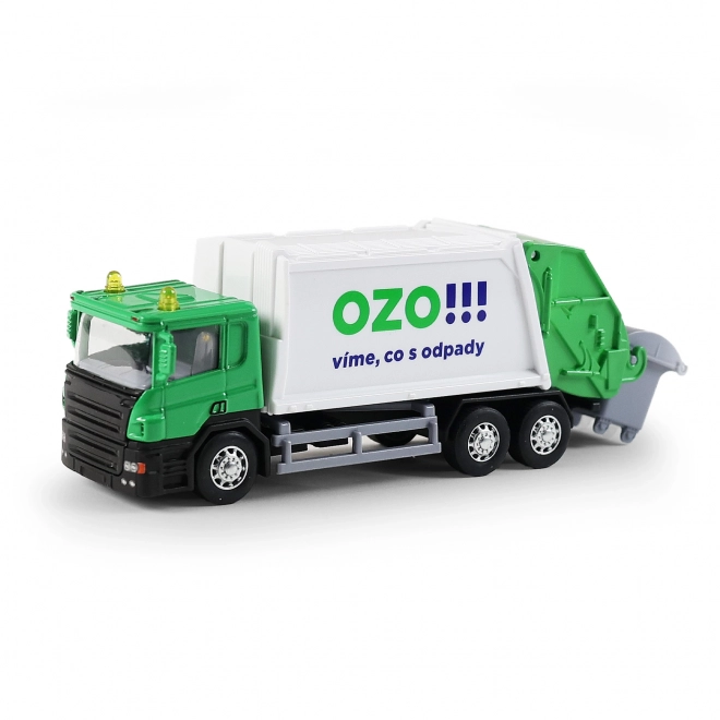 Vuilniswagen met OZO-logo