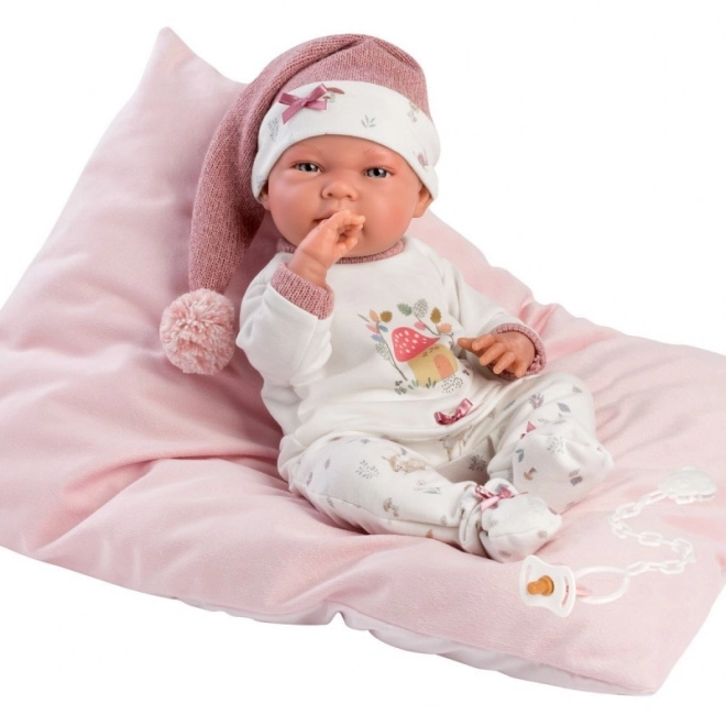 Llorens 73880 NEW BORN MEISJE - realistische babypop met een volledig vinyllichaam - 40 cm