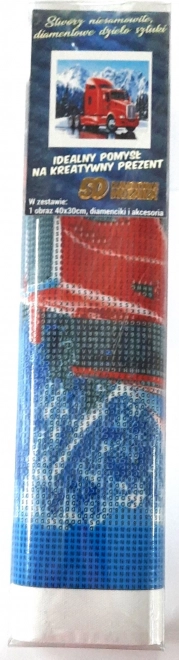 Norimpex diamantschilderen Rode vrachtwagen Kenworth 30x40 cm