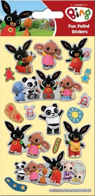 Bing-stickers glitterend
