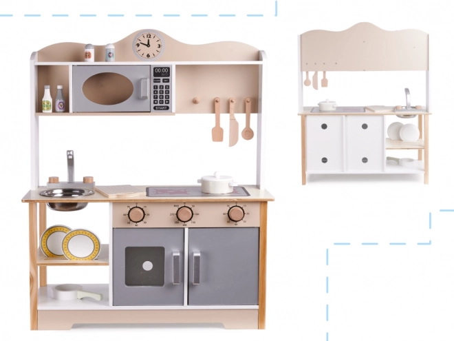 Houten keuken Lulilo met accessoires