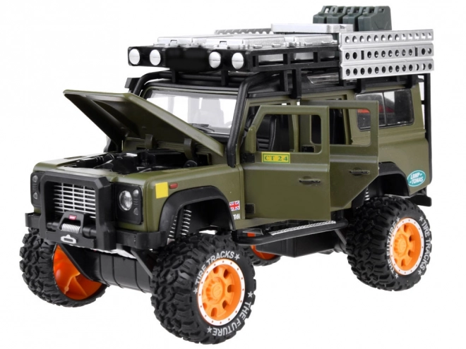 Metalen terreinwagen met geluid en LED-lichten
