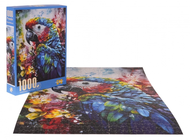 Puzzel 1000 stukjes – ara papegaai (70 × 50 cm)