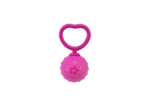 Rammelaars retro plastic 18cm diameter 5cm mix kleuren in zak 0m+