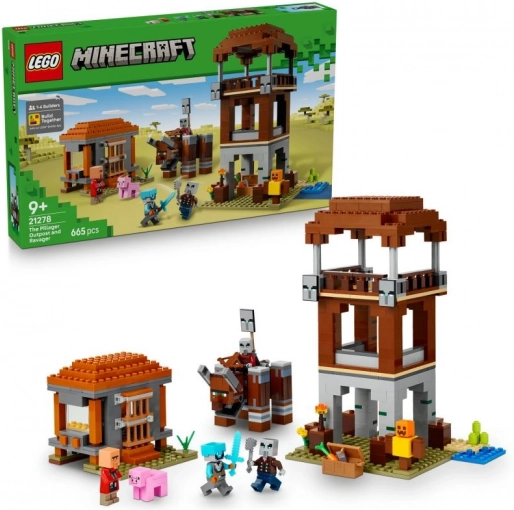 LEGO Minecraft 21278 Roverbasis van de Plunderaars en de Vernietiger