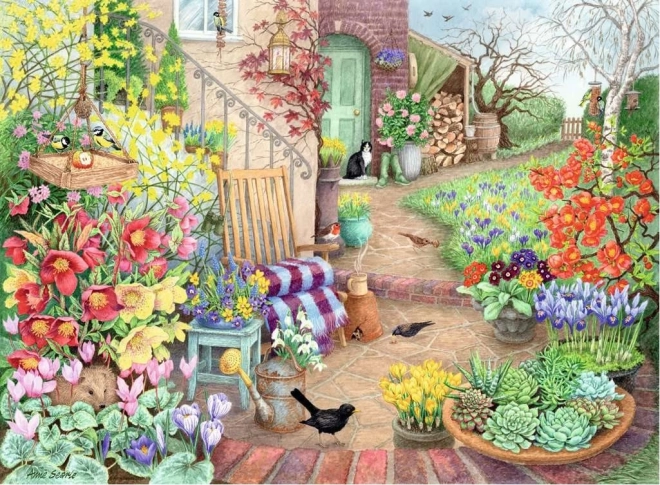 RAVENSBURGER Puzzel Prachtige tuinen 4x500 stukjes