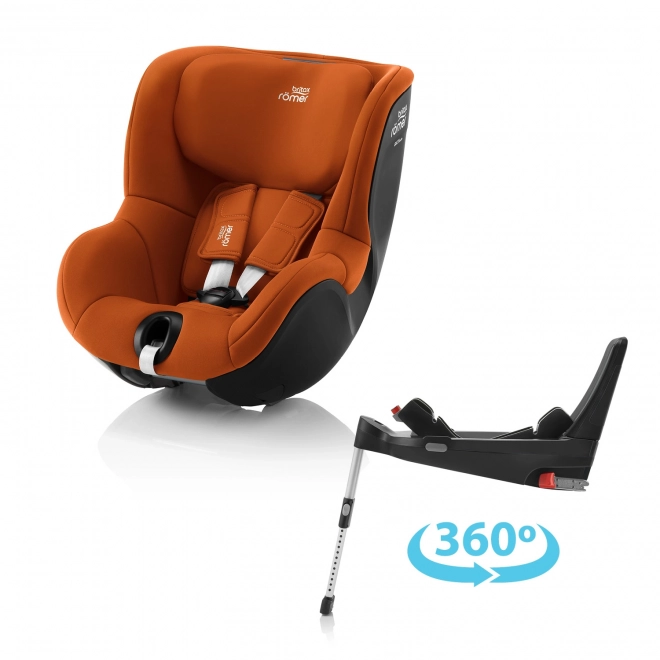 Autostoeltje Britax Römer Dualfix 5Z + Flex Base 5Z Gouden Cognac