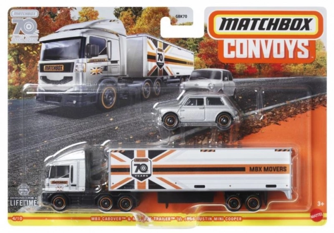 Transportvoertuig + auto Matchbox Convoys