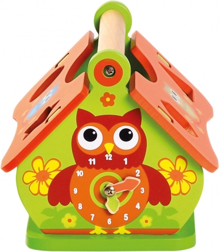Leren klokkijken met een vrolijke uil