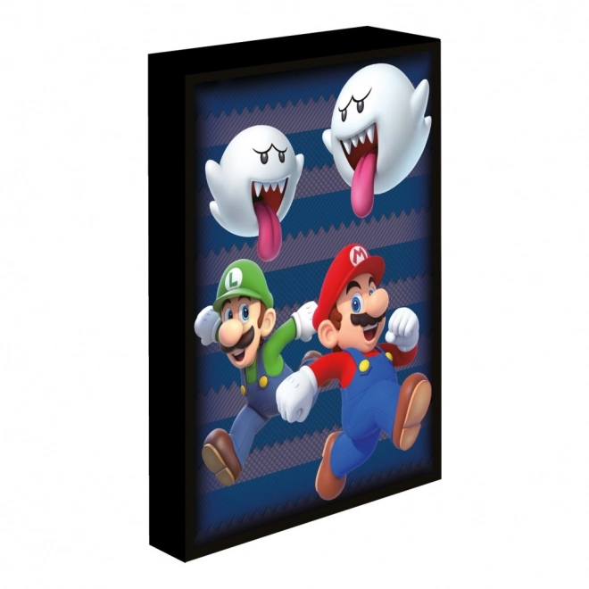 Lichtgevende LED afbeelding Super Mario 30x40 cm