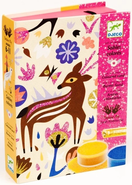 Djeco Zand- en glitterafbeeldingen Bosweide