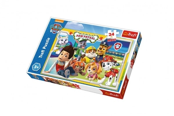 Puzzel Paw Patrol MAXI 24st 60x40cm in doos 39x26x4cm