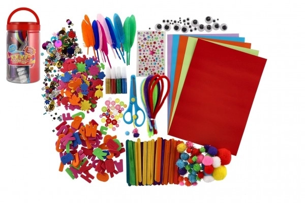 Creatieve set voor kinderen in kunststof doos 12 × 21 × 12 cm