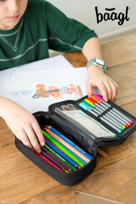 schooletui baagl darkness van gerecycled materiaal