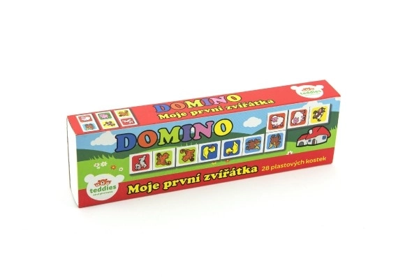 Domino Mijn eerste dieren 28st gezelschapsspel in doosje 21x6x3cm