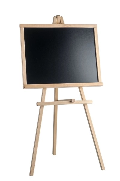 Tekentafel met standaard hout 88x46cm in zak