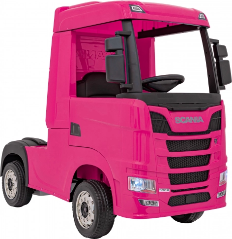 Elektrische vrachtwagen SCANIA R-Series voor kinderen – roze