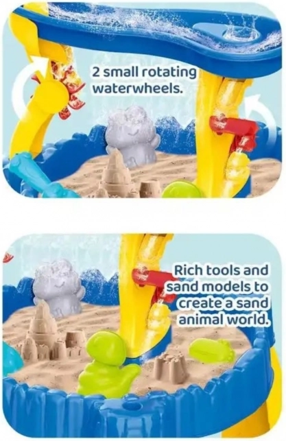 Woopie Water en Zand Tafel XL met Stoeltje 2-in-1 Dolfijn 12 st.