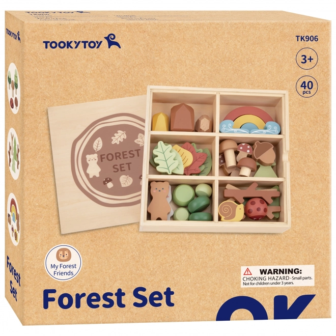 Bosset met houten blokken Tooky Toy