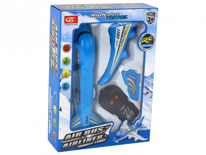 Op Afstand Bestuurbare Vliegtuigen R/C Lichten Blauw DIY