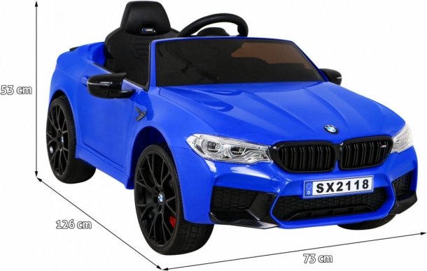 Elektrische auto BMW M5 drift blauw