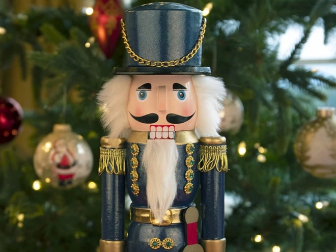 Houten notenkraker soldaat kerstdecoratie
