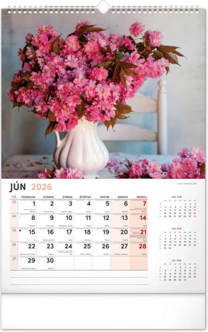 Wandkalender Bloemen 2026