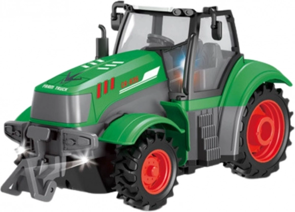 Groene op afstand bestuurbare tractor 1:24