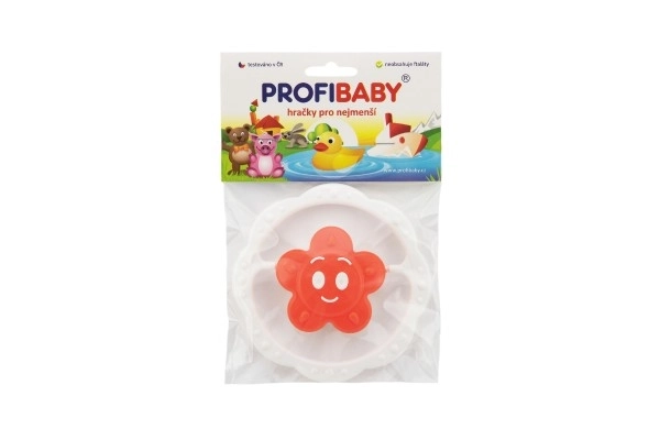 Rammelaar ster plastic 13cm ass. 4 kleuren in zakje 0m+