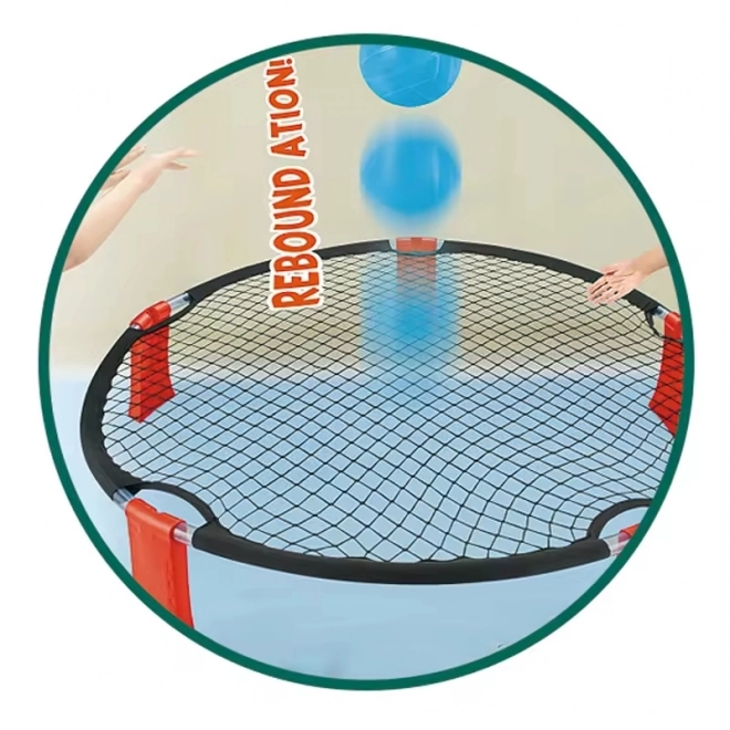 Smash Ball vaardigheidsspel met trampoline