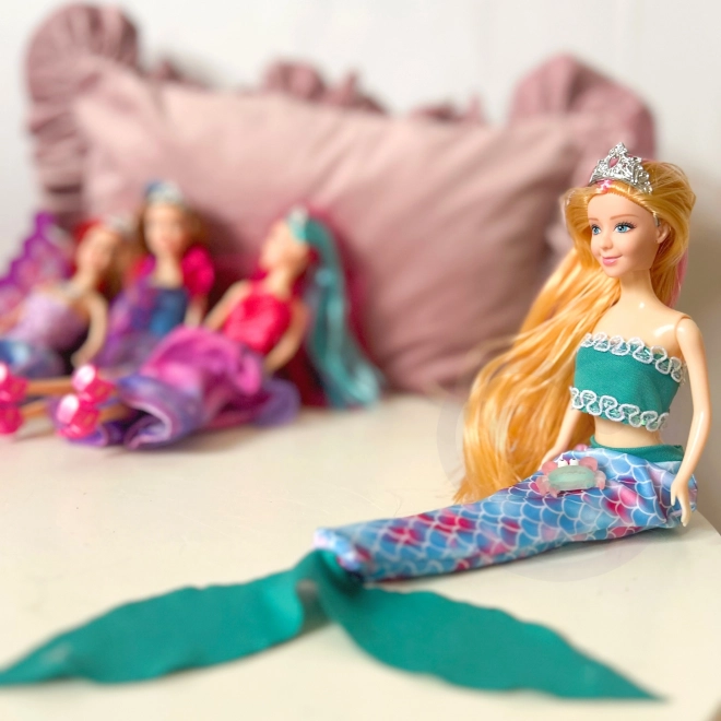 WOOPIE Set van 4 Magische Prinsessen - Poppenbox 4v1 met Accessoires