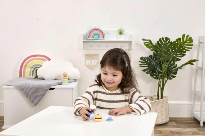 Rainbow Paddington en lekkernijen voor bij de thee
