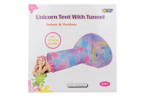 Tent met eenhoorn tunnel