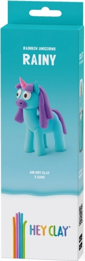 Masa Hey Clay Unicorns 3 verpakkingen, Regenachtig