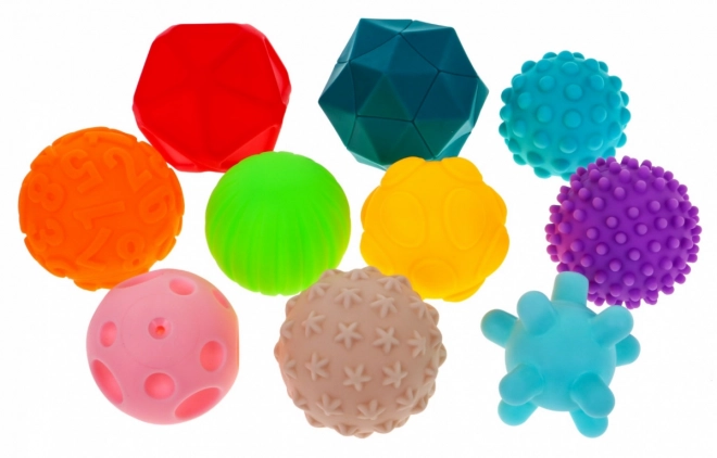 Set van 10 rubberen ballen voor kinderen vanaf 6 jaar en volwassenen Antistress sensorisch speelgoed