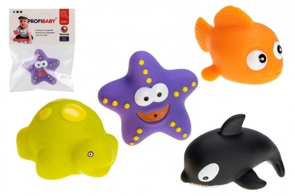 Spuitende zeedieren voor in het water