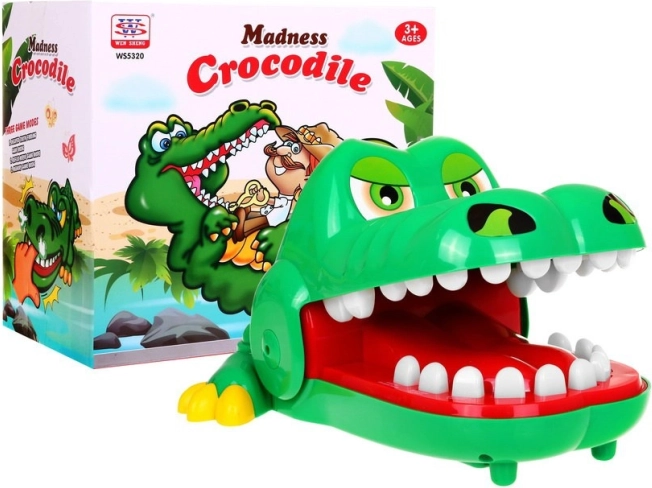 Interactief spel Krokodil bij de tandarts voor kinderen 3+ met licht en 3 modi