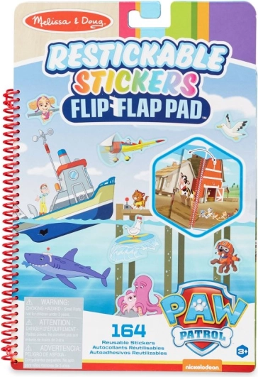 PAW PATROL herpositioneerbare stickers flip-flap – missie in de baai