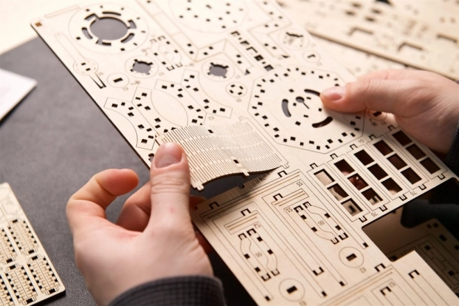 Vuurtoren Split Rock 3D houten mechanische puzzel