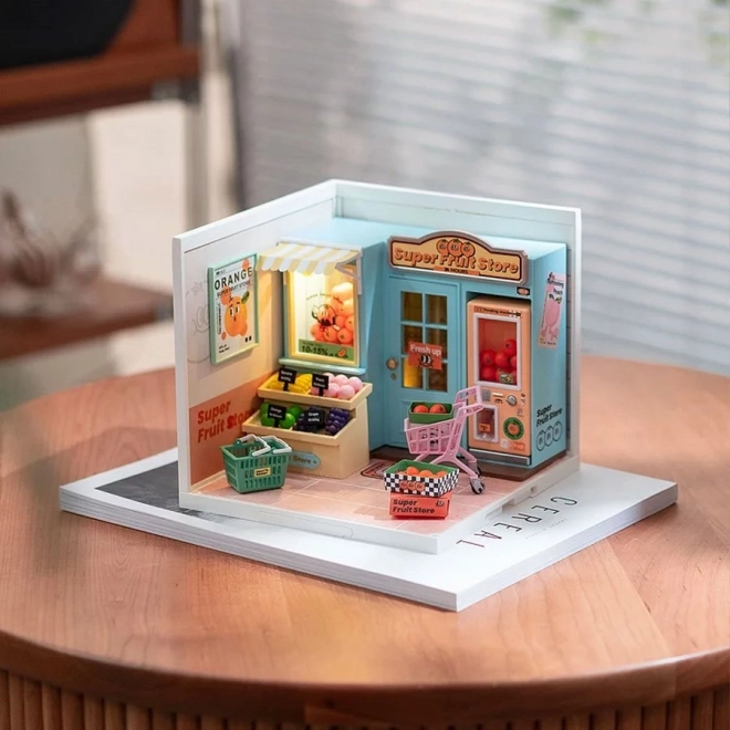 Rolife DIY Poppenhuis: Fruitwinkel met LED-verlichting